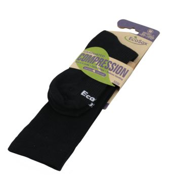 EcoSox compressiesokken maat M 36-42 zwart bamboo viscose