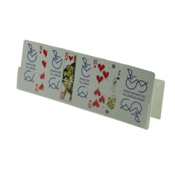 Speelkaarthouder transparant acrylic