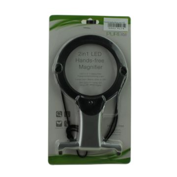 Handwerkloep 2in1 LED Handsfree Magnifier