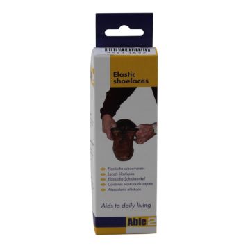 Elastische schoenveters zwart 61cm