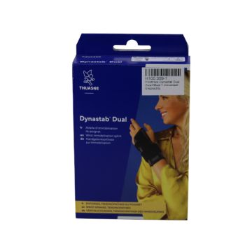 Dynastab® Dual polsbrace zwart maat 1 universeel links/recht