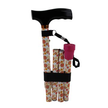 Wandelstok opvouwbaar  Diverse patronen 76-89cm max 114Kg