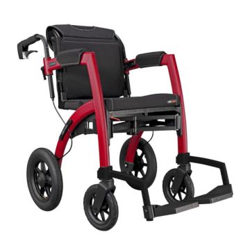 Rollz Motion Performance rollator & rolstoel – Ruby Red